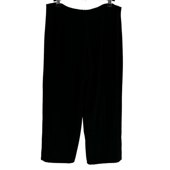 Joseph Ribkoff Zip Front Cropped Capris Pants Black Size 8 - Picture 8 of 9